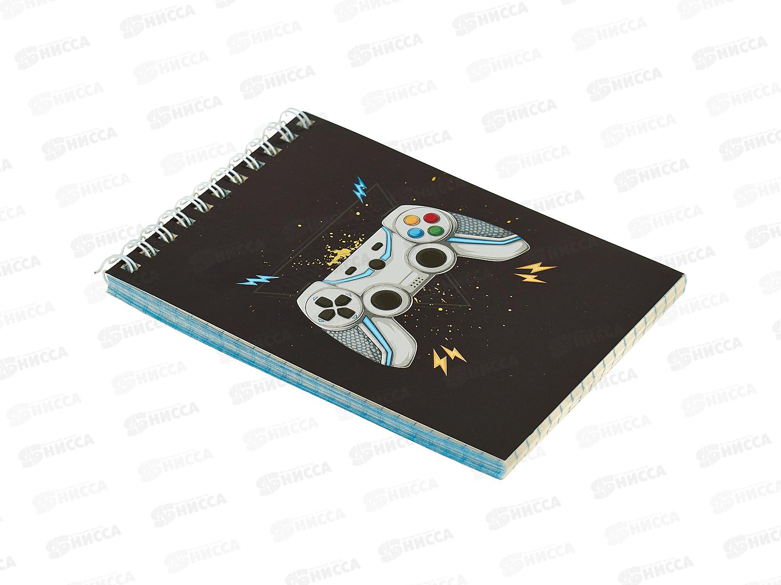 Блокнот 40л MAZARI А6 карт.обл.греб,+ ручка, M-17093*100