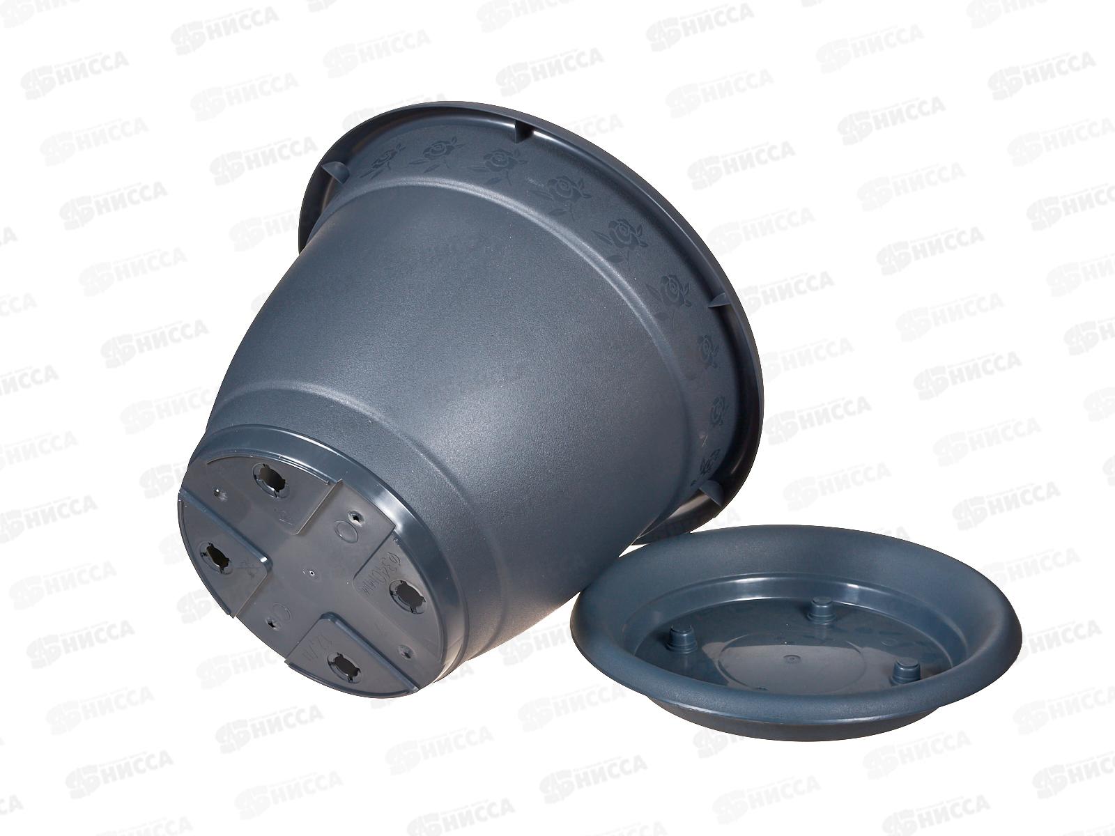 Горшок д/цв. &quotInGreen Aphrodite&quot D340мм 12,7л Серый IG42711026 *5