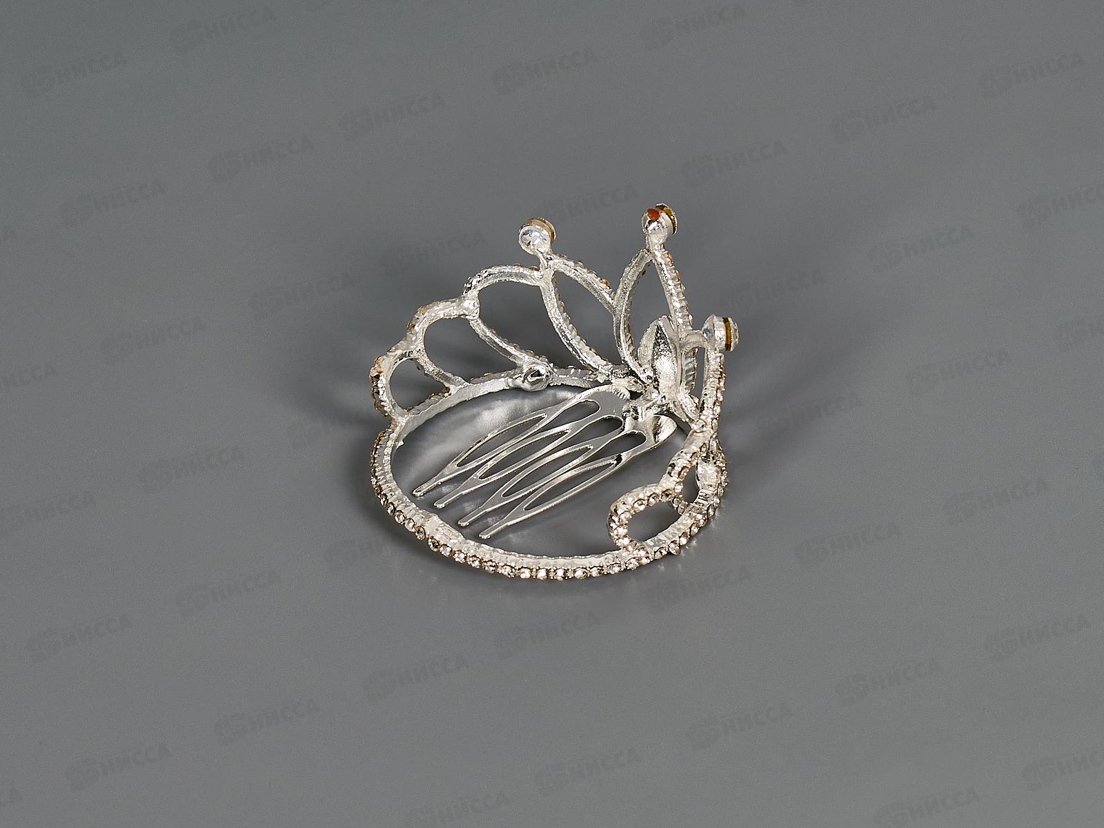 Корона для волос стразы камень №10028