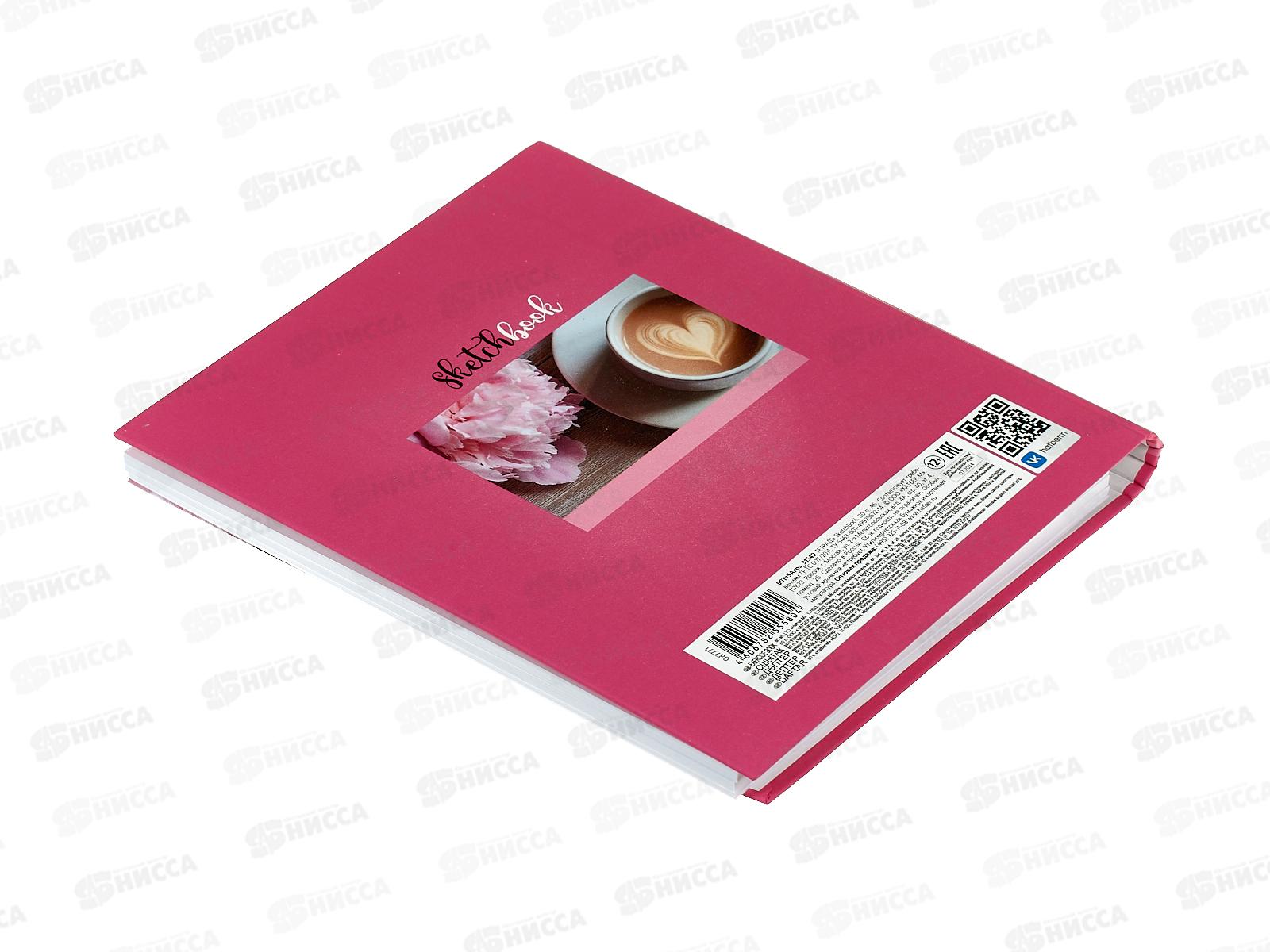 Скетчбук Hatber 165*200мм 80л Нежные пионы, 31549 *35