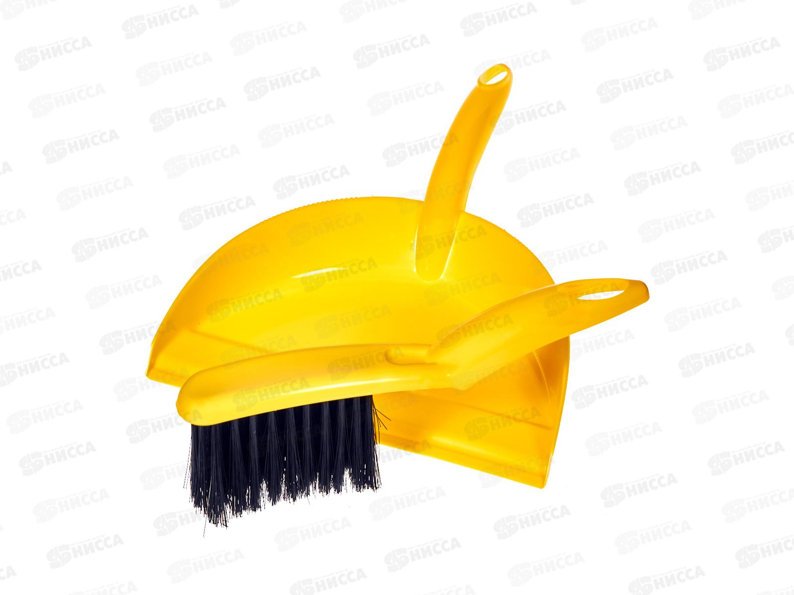 Комплект щетка-сметка &quotGood&quot с совком ярко-желтый 223201002/02