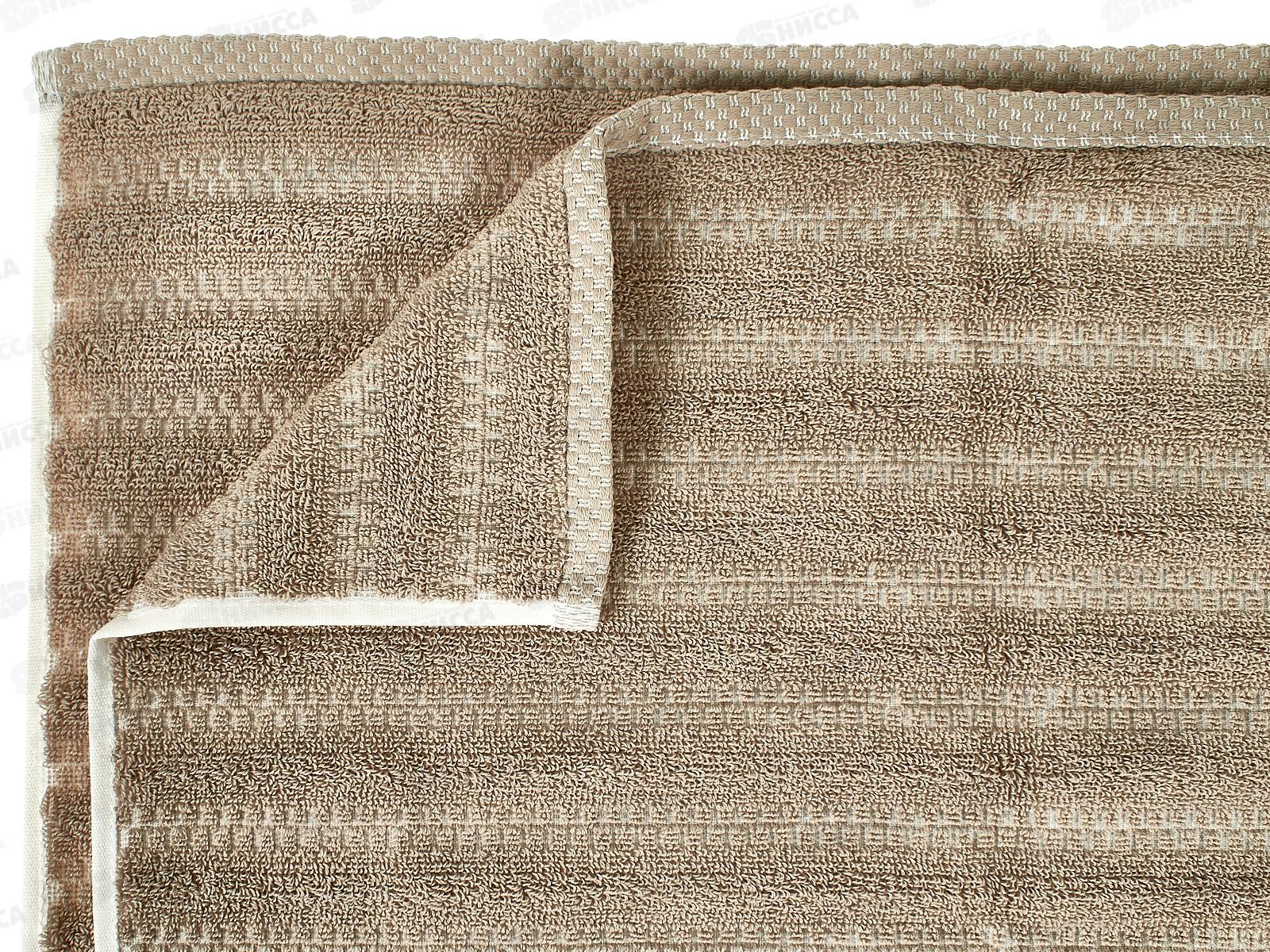 Полотенце 70*140 MX48 Verossa Wave&pixels Кофе/Белый 08