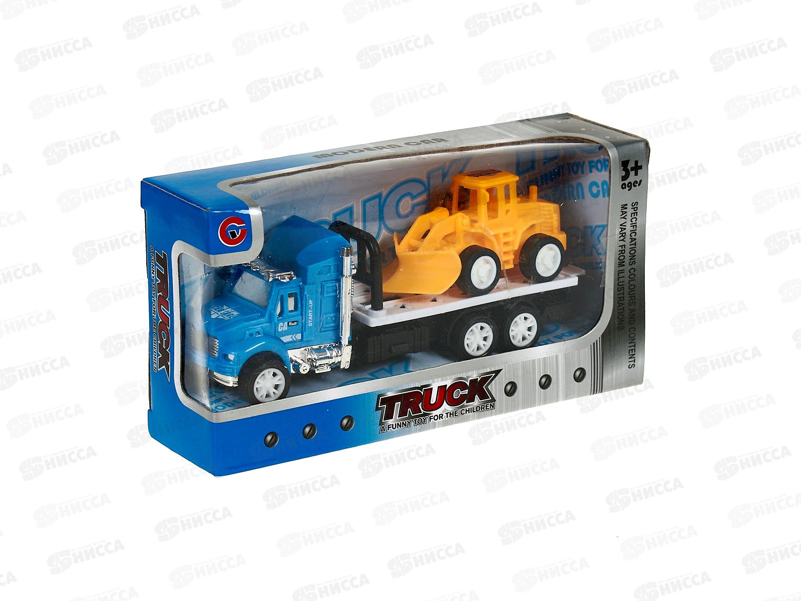 Трейлер инерционный с бульдозером, цвет в ассортименте, 997-1, А1187904W