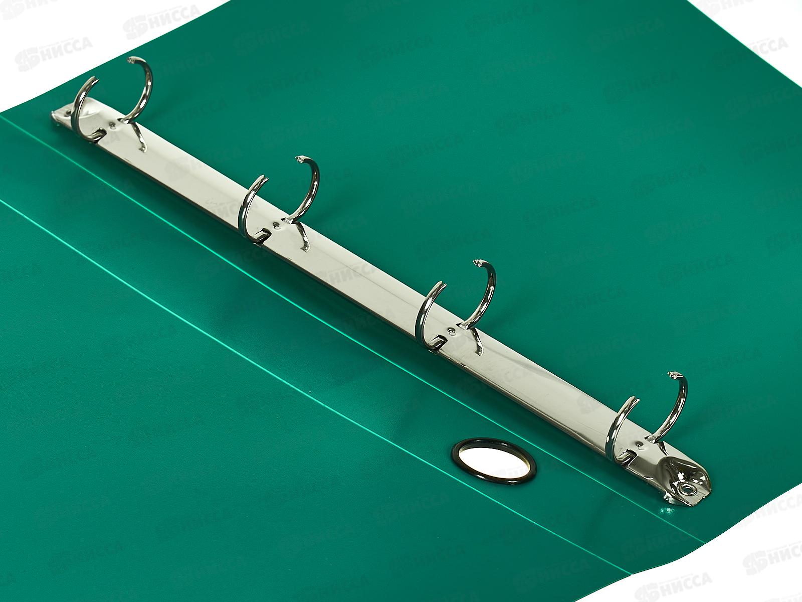 Папка на 4-х кол. 40мм А4 Informat 700мкм. зелен.пластик. NP5675G *10