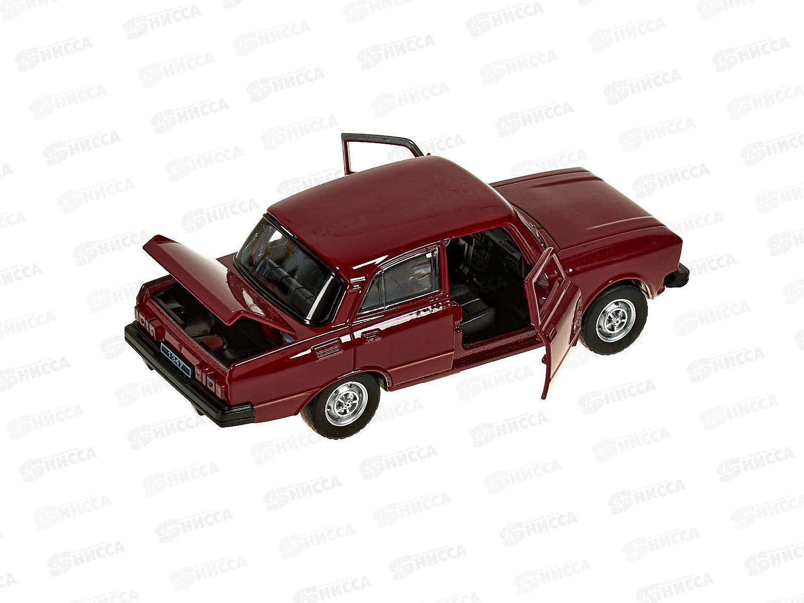 Машина &quotТЕХНОПАРК&quot металлическая АЗЛК ретро-модель 12,5см, вишневый, 384390