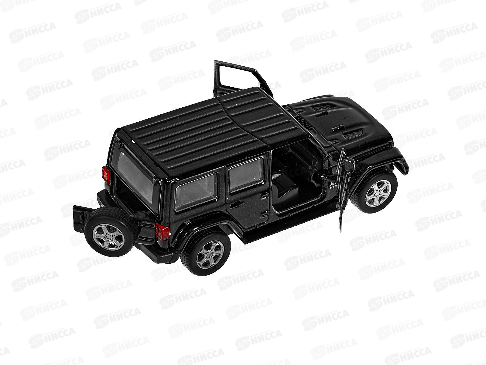 Машина &quotТЕХНОПАРК&quot металлическая JEEP WRANGLER SAHARA черный, 12см, 378273