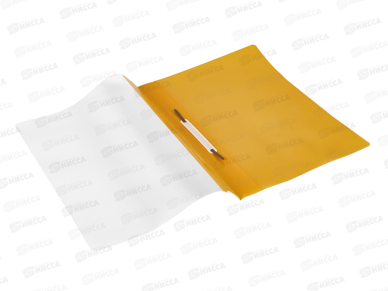 Скоросшиватель LITE А4 желтый пласт. 100мкм, TC4011Y *100