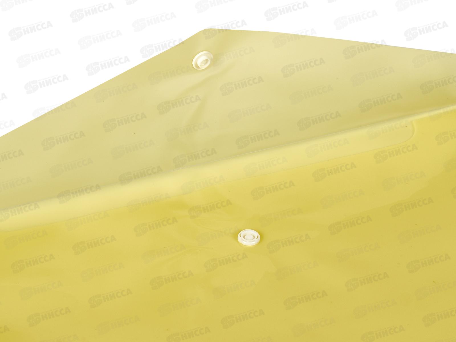 Папка с кноп. inФОРМАТ А4 непроз 150мкм, желтый, NK8015Y *2/30