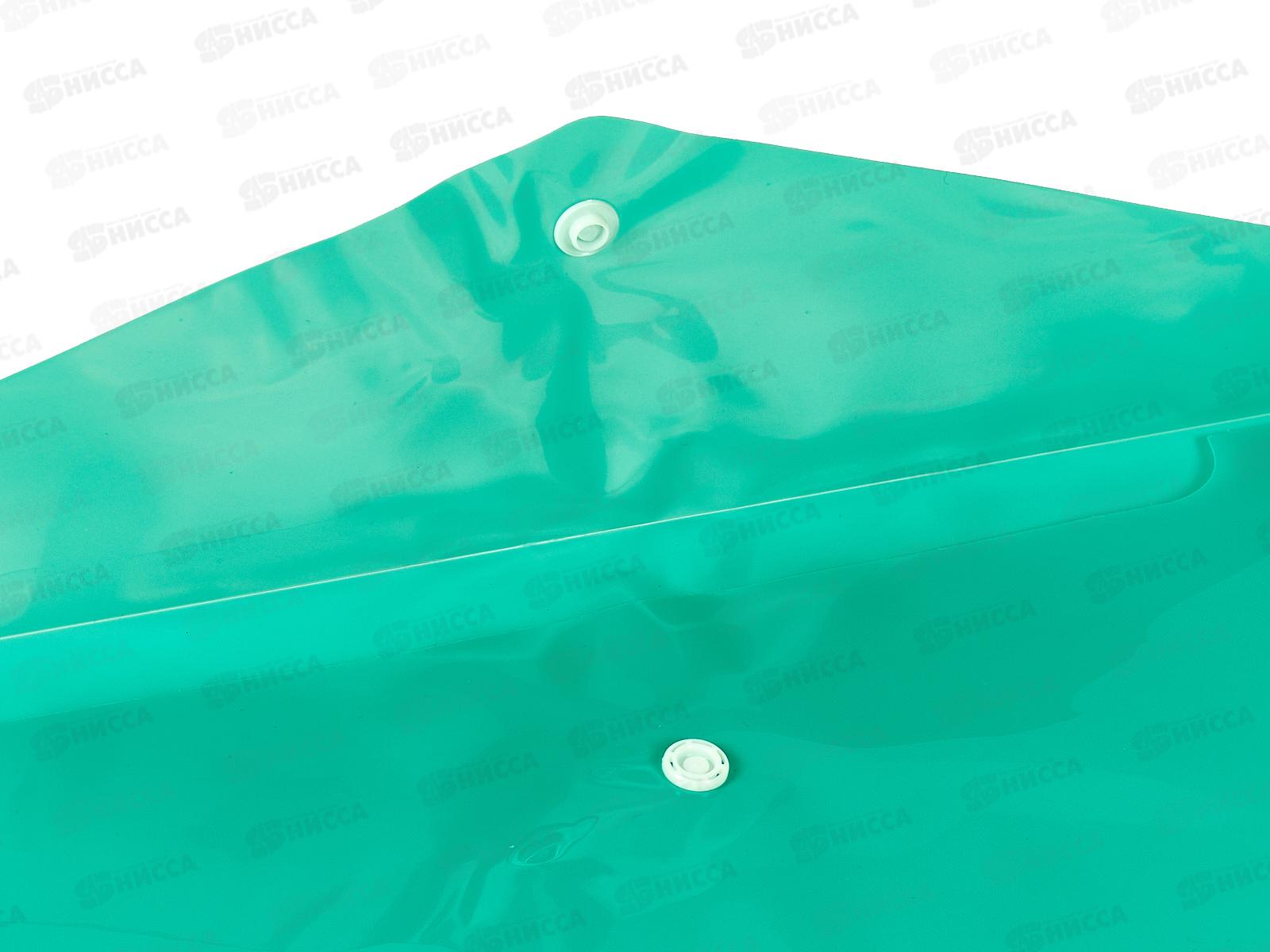 Папка с кноп. inФОРМАТ А4 пр., 150мкм, зеленый, PK8015G *10/100