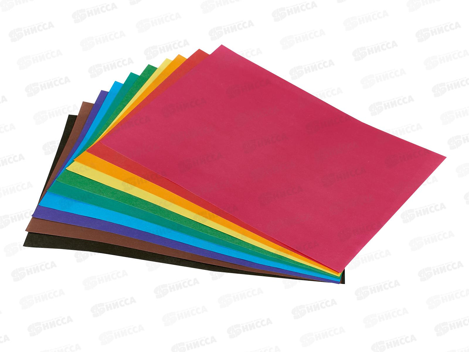 Цветная бум.  10л 10цв Апплика Яркий леопард, С0276-02