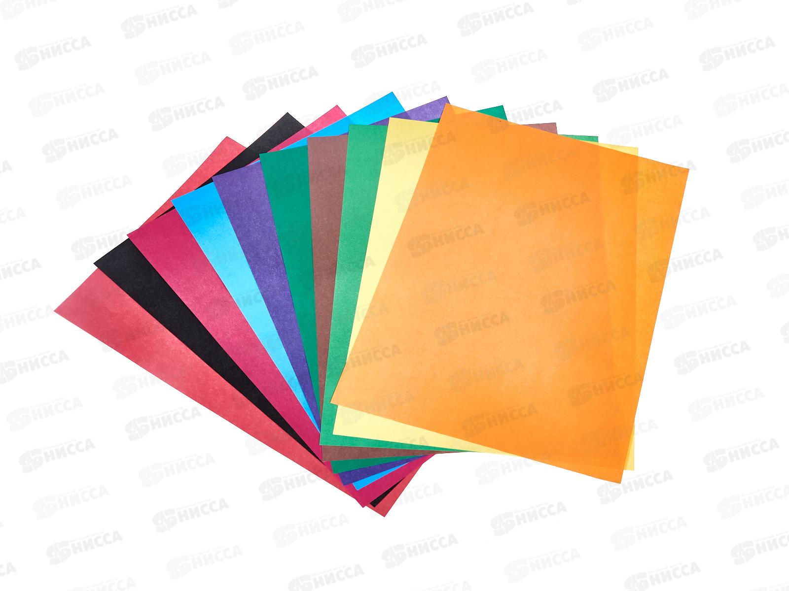 Цветная бум. двуст. 10л 10цв А4 Апплика, С0277-02