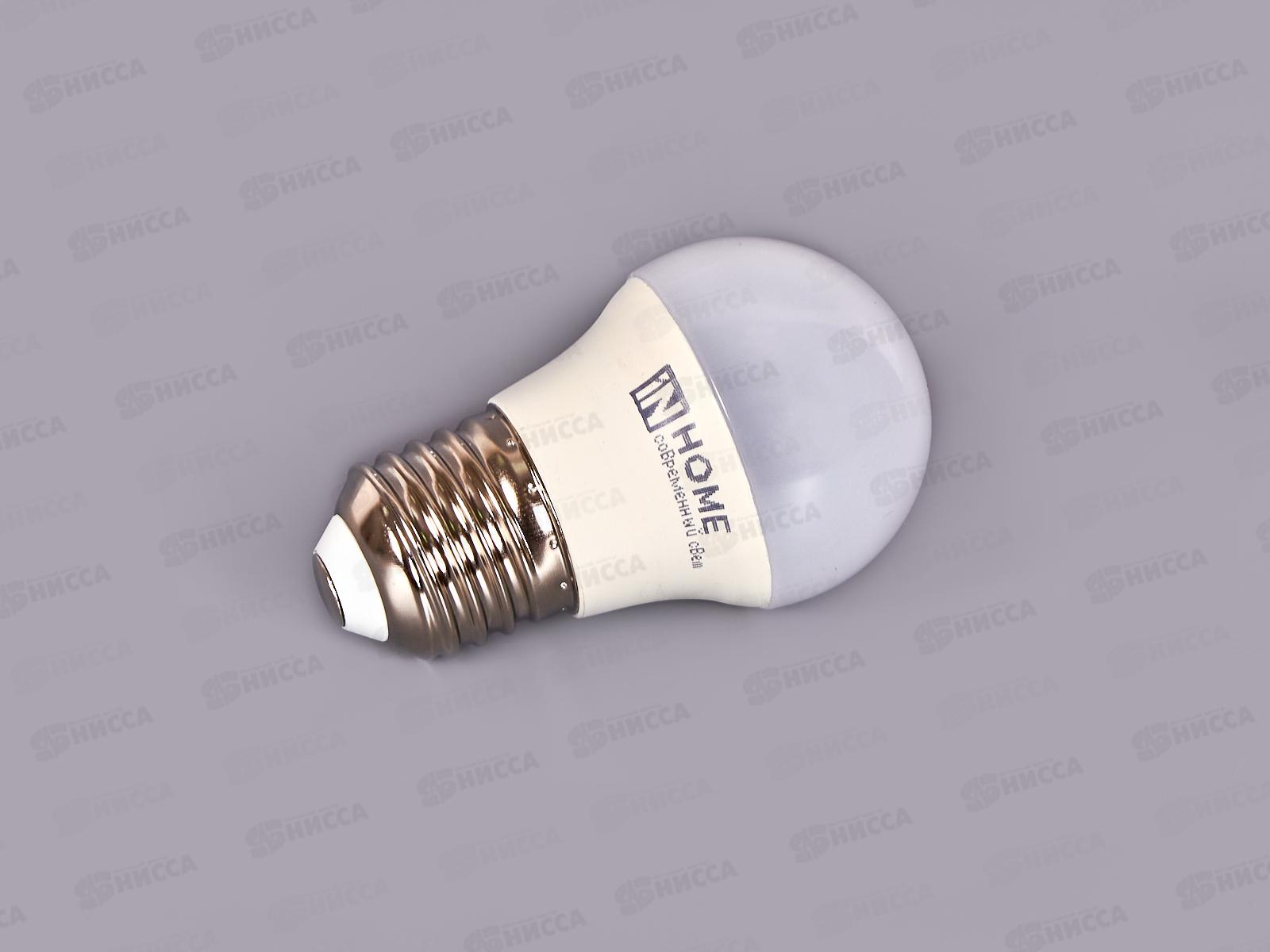 Лампа светодиодная IN HOME LED-ШАР-VC  8Вт E27 6500К 600Лм *50