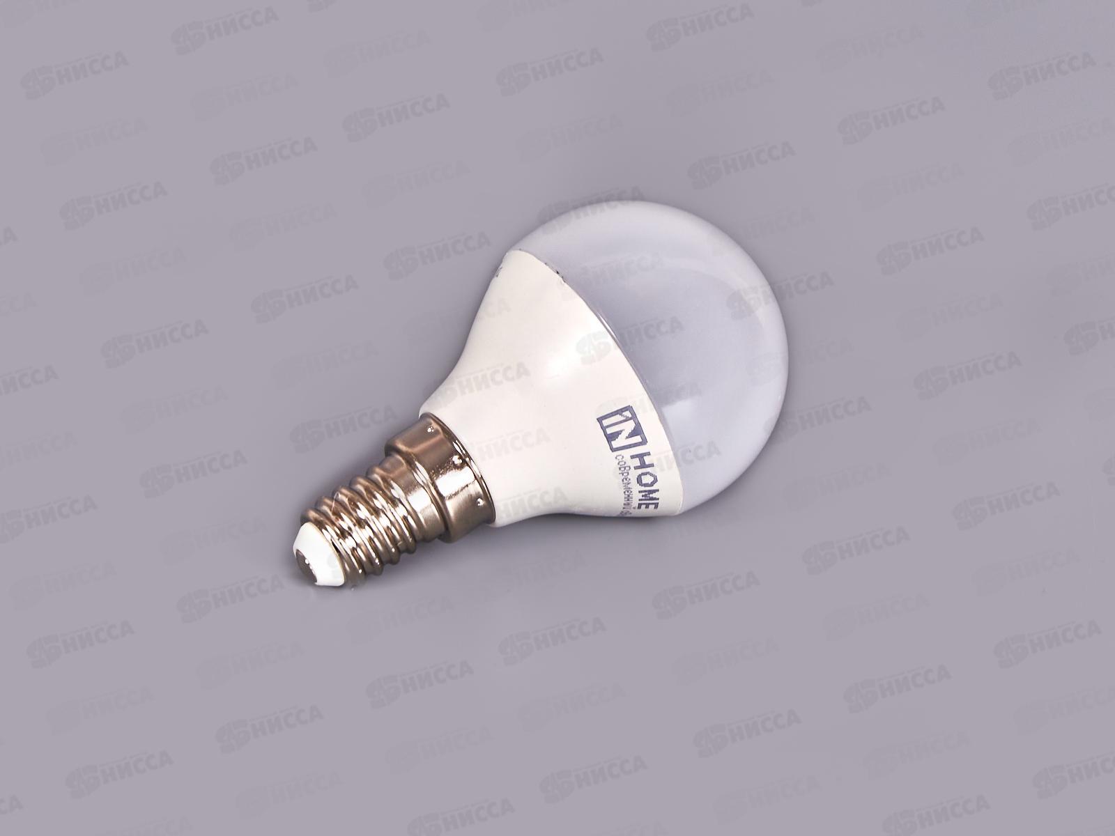 Лампа светодиодная IN HOME LED-ШАР-VC  8Вт E14 4000К 760Лм *50