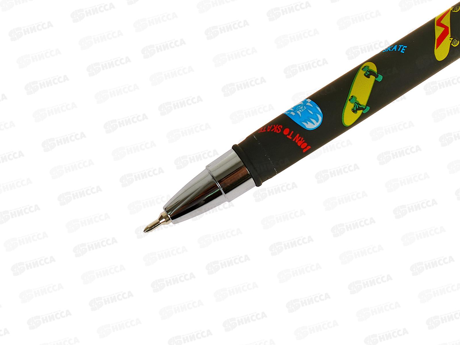 Ручка мас. Lorex Kids let's skate 0,5мм, синий slim soft LXKOPSS-LS