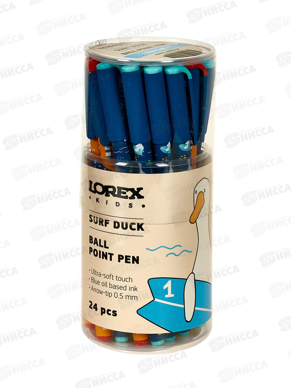 Ручка мас. Lorex Kids surf duck 0,5мм, синий slim soft LXKOPSS-SD *24