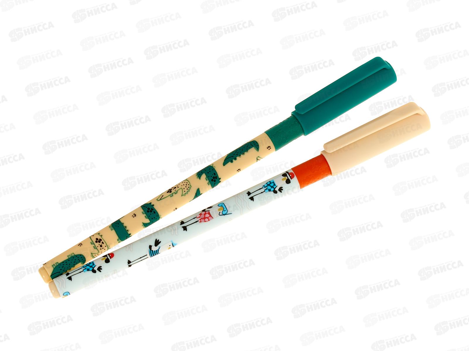 Ручка мас. Lorex Kids that's croc 0,5мм, синий slim soft LXKOPSSG-TC