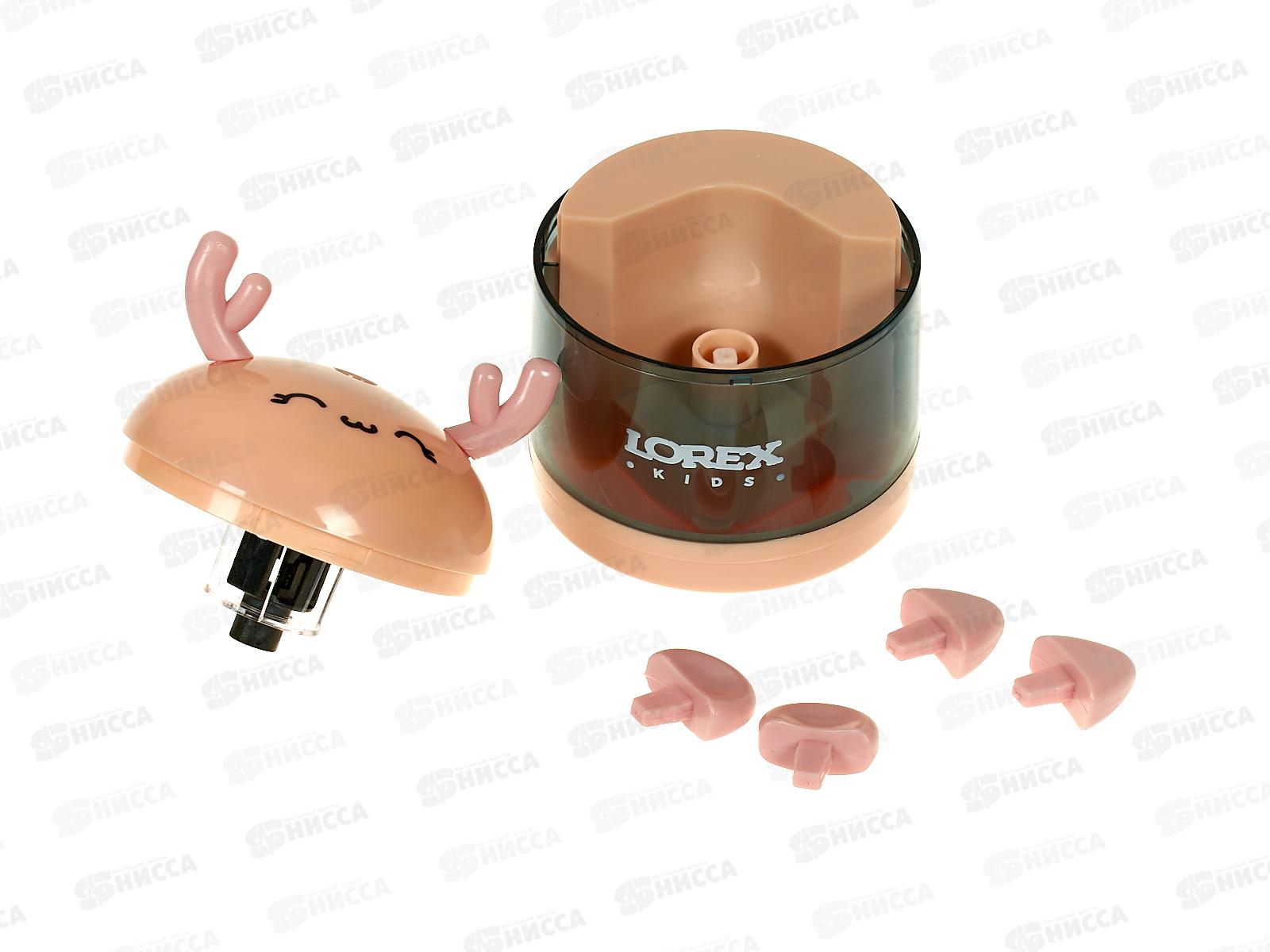 Точилка электр. Lorex kids cute pet. контейнер LXKSREL-CP