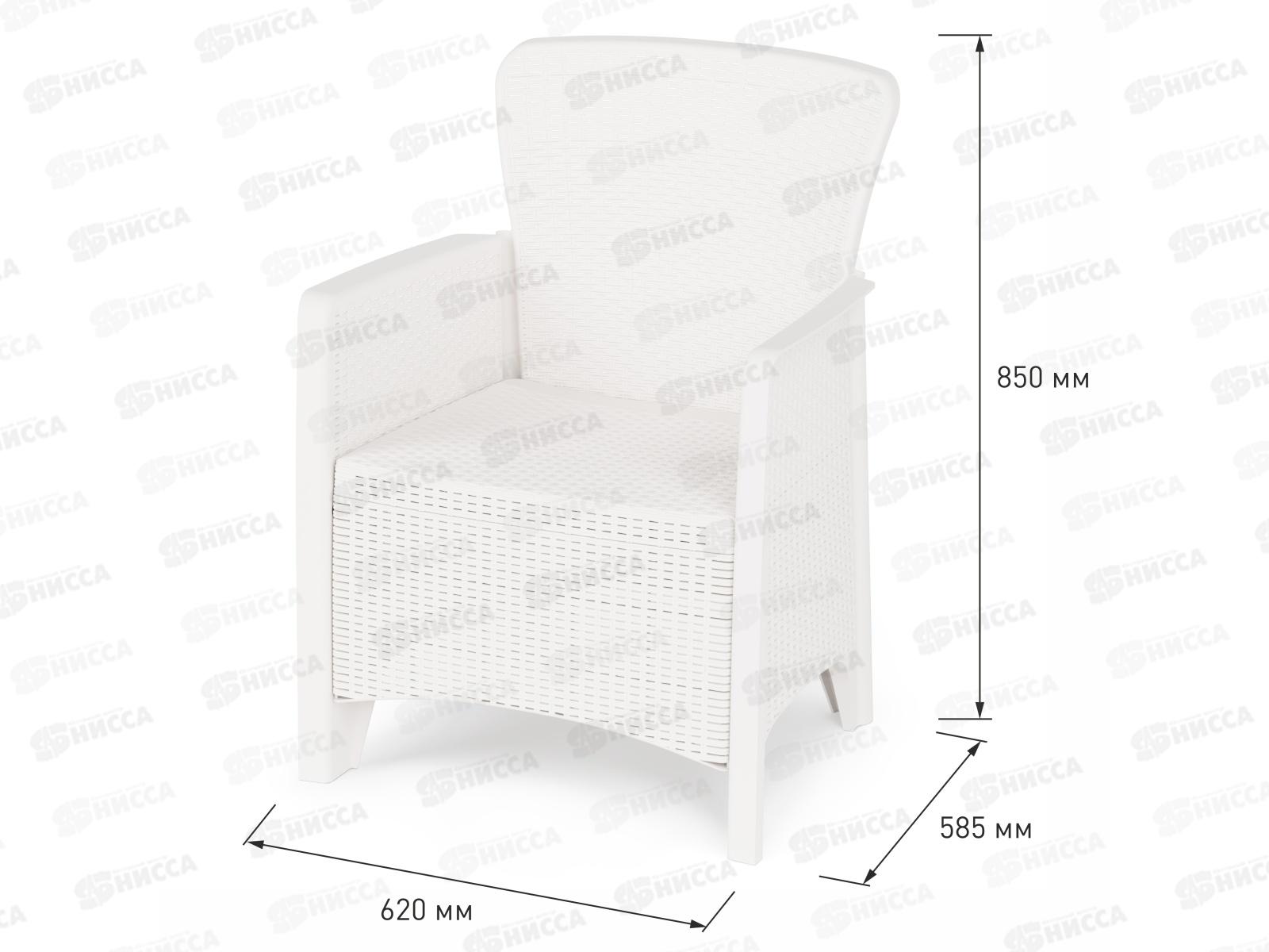 Кресло &quotРотанг Лайт&quot Белый М8908 *1