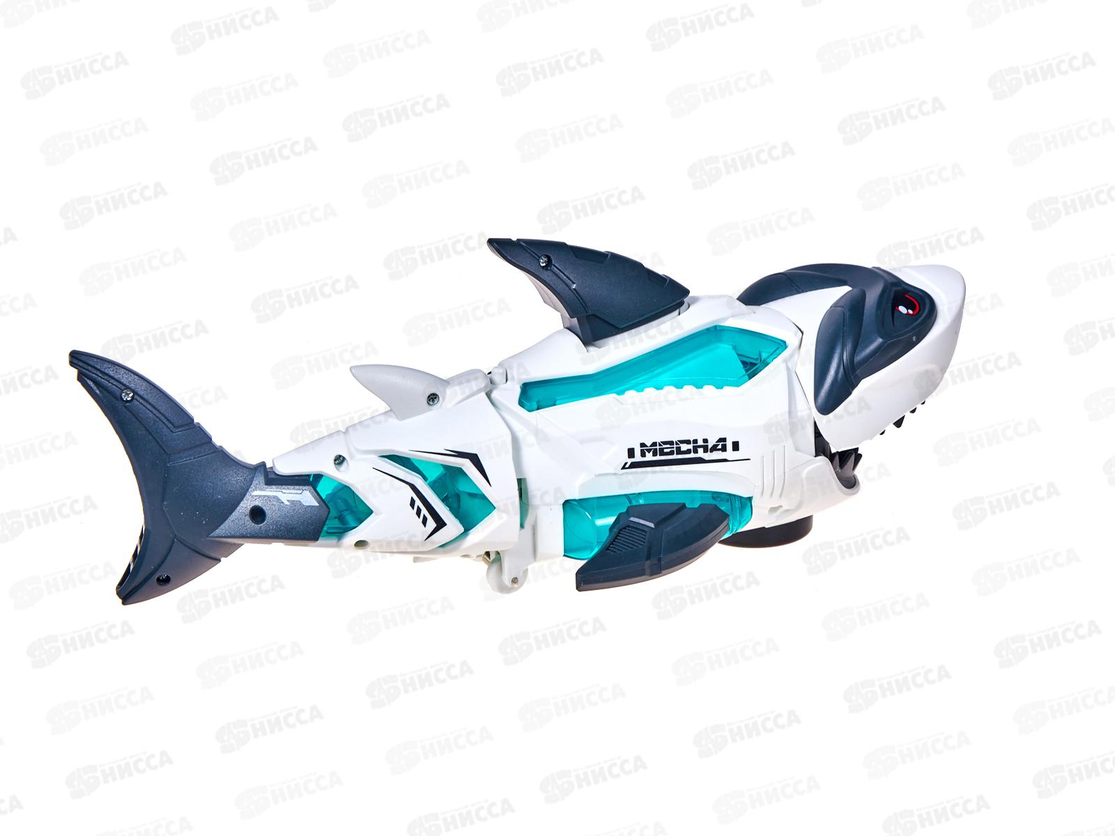 Игрушка Акула на батарейках №3382 звук, свет, коробка 20*9,5*12,5