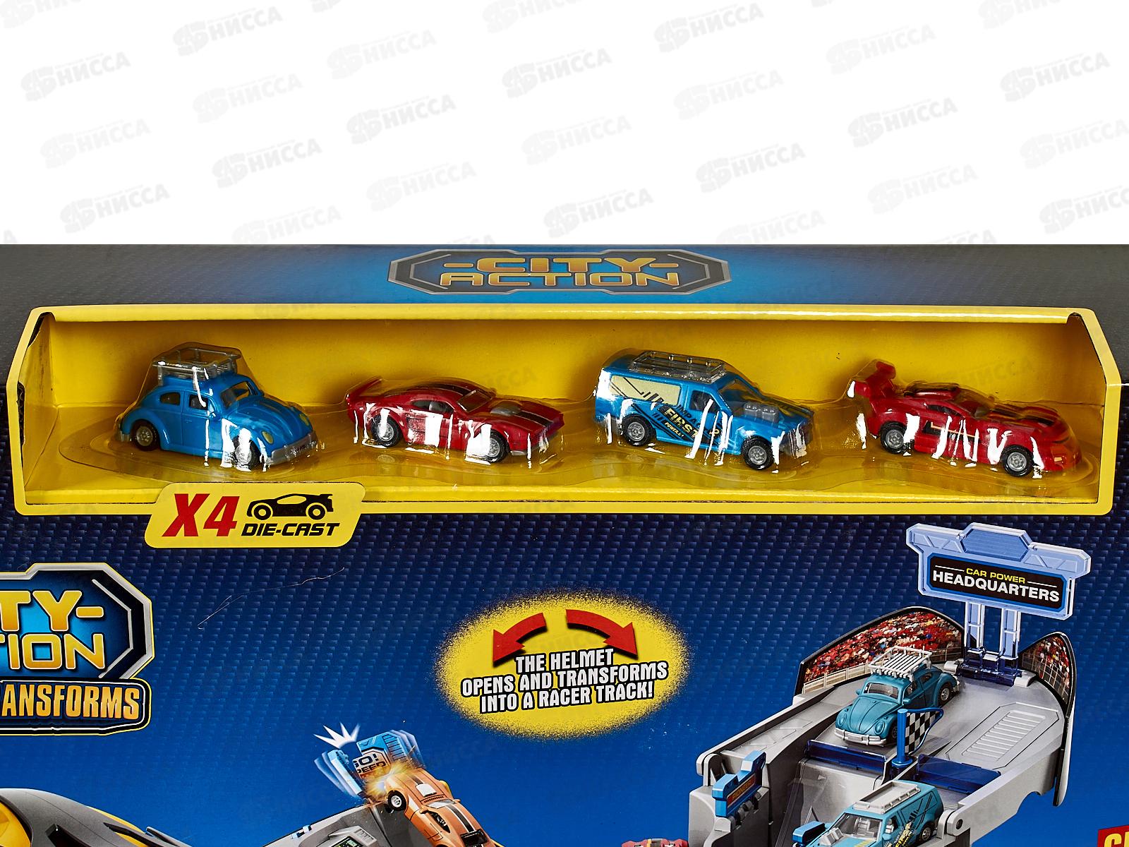 Парковка №SK-637SA &quotШлем&quot свет, звук, коробка 38*18*28,5