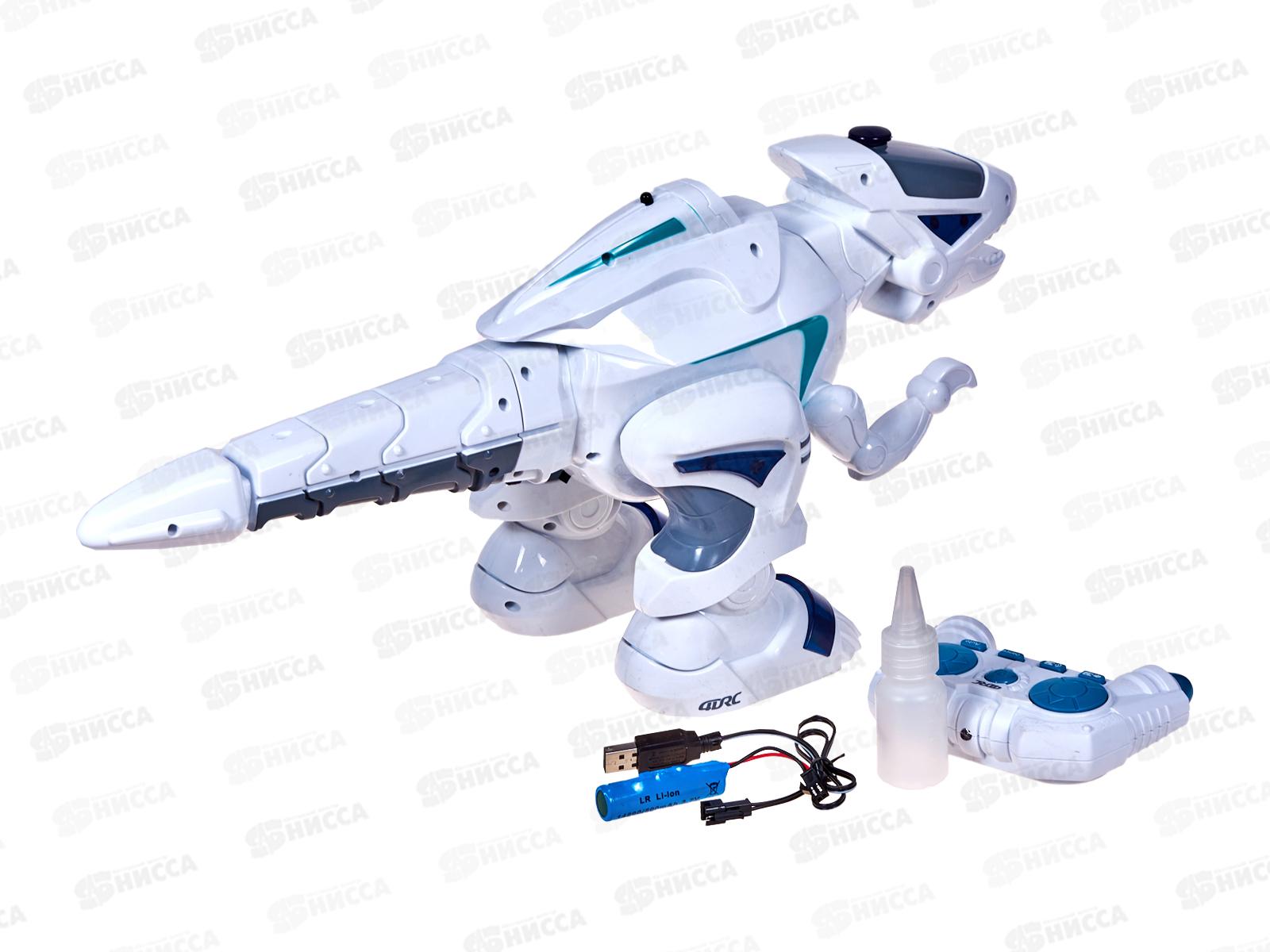 Робот-динозавр на пульте радиоуправления свет, звук, пар, 1911454 в коробке