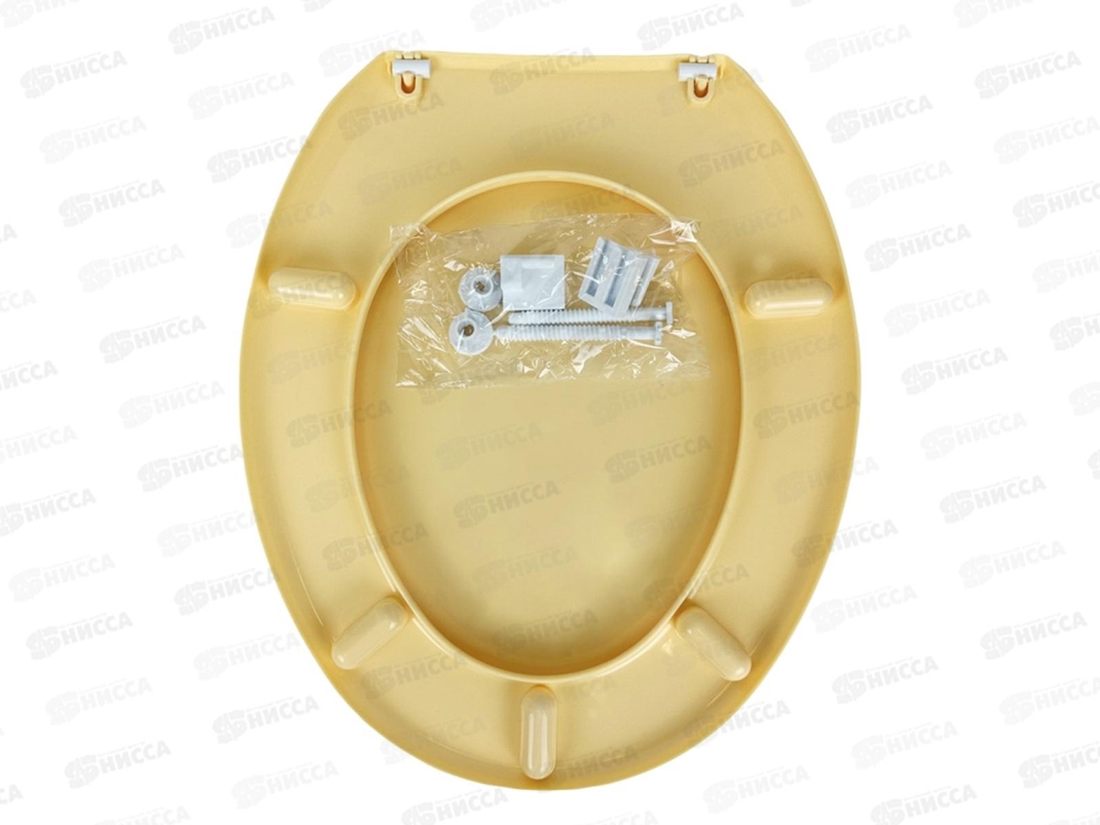 Сиденье на унитаз  МП кремовый *10 0224