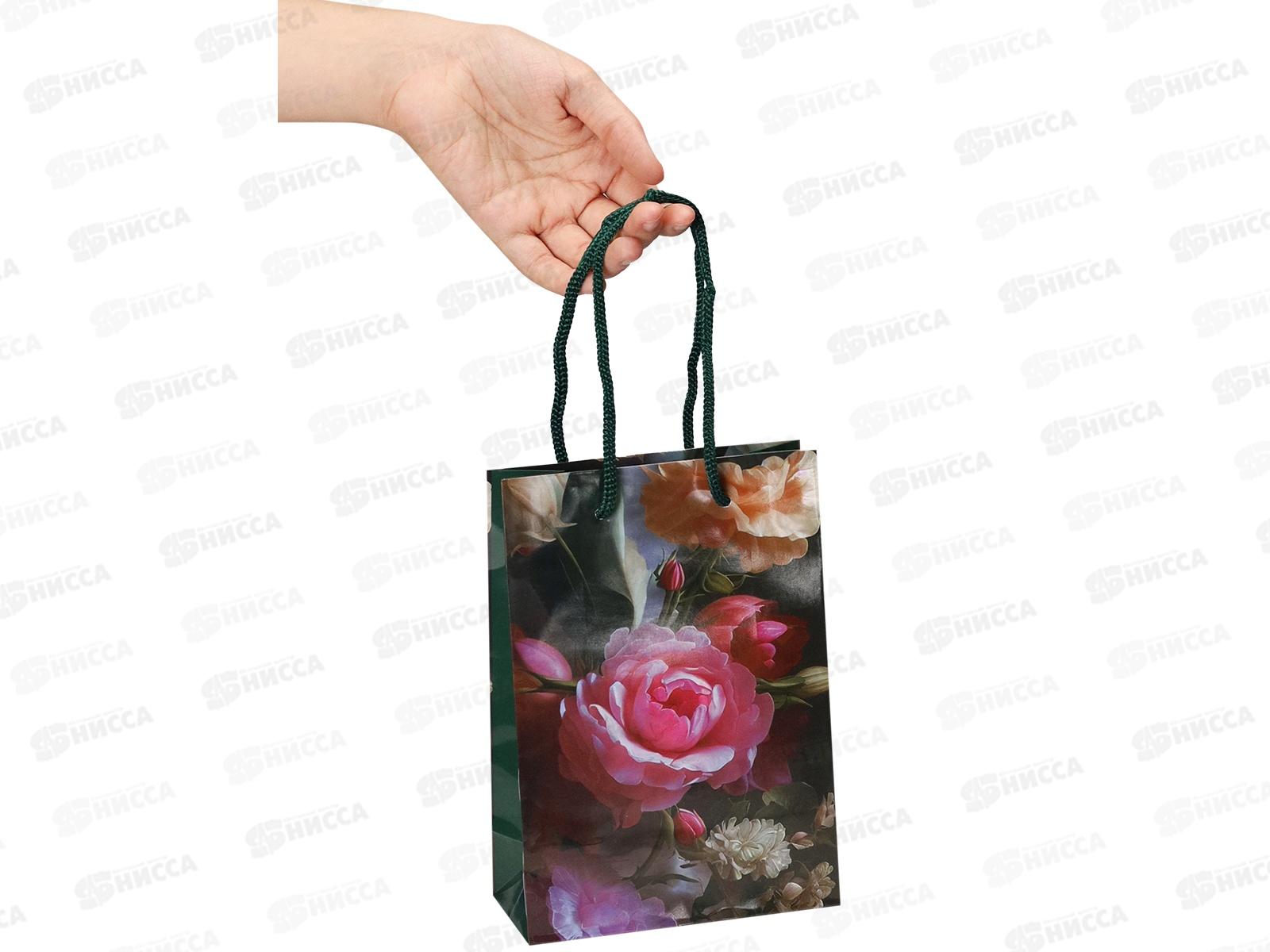 Пакет подарочный MI 14х20х6,5см Яркие пионы, ПКП-1115 *12