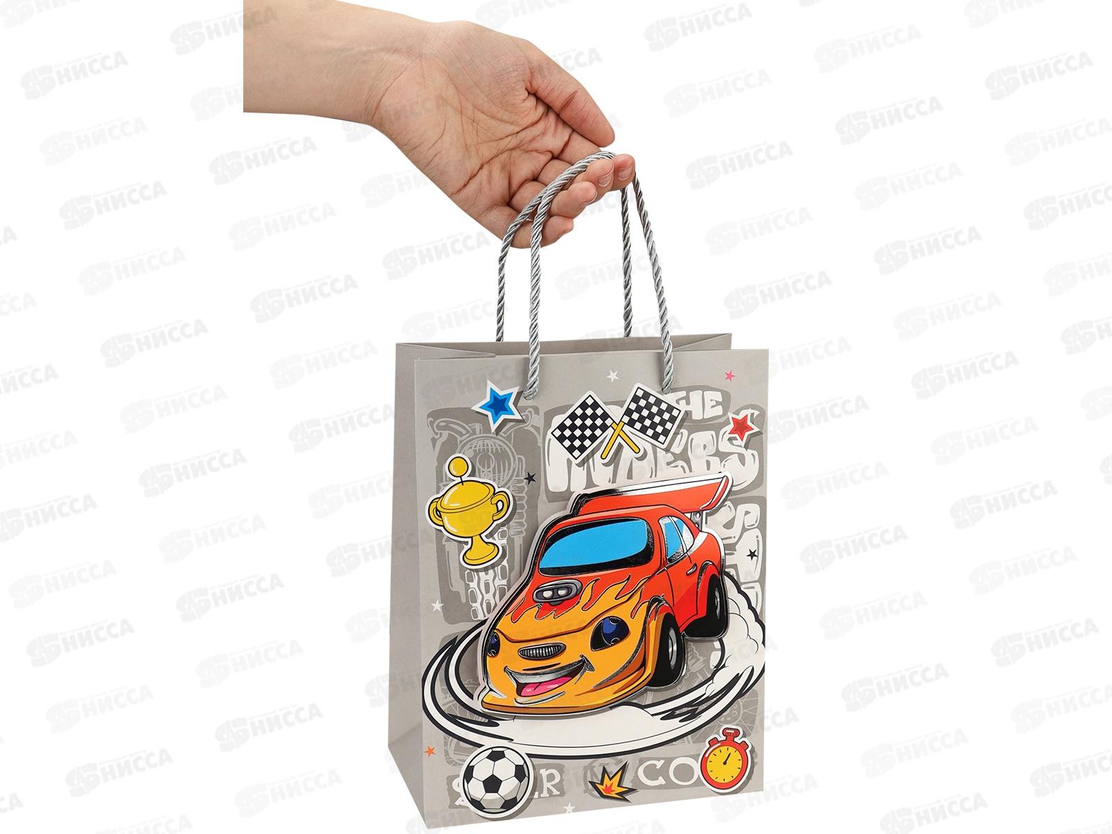 Пакет подарочный MI 18х23х10см Яркая машинка ПКП-9205  *12