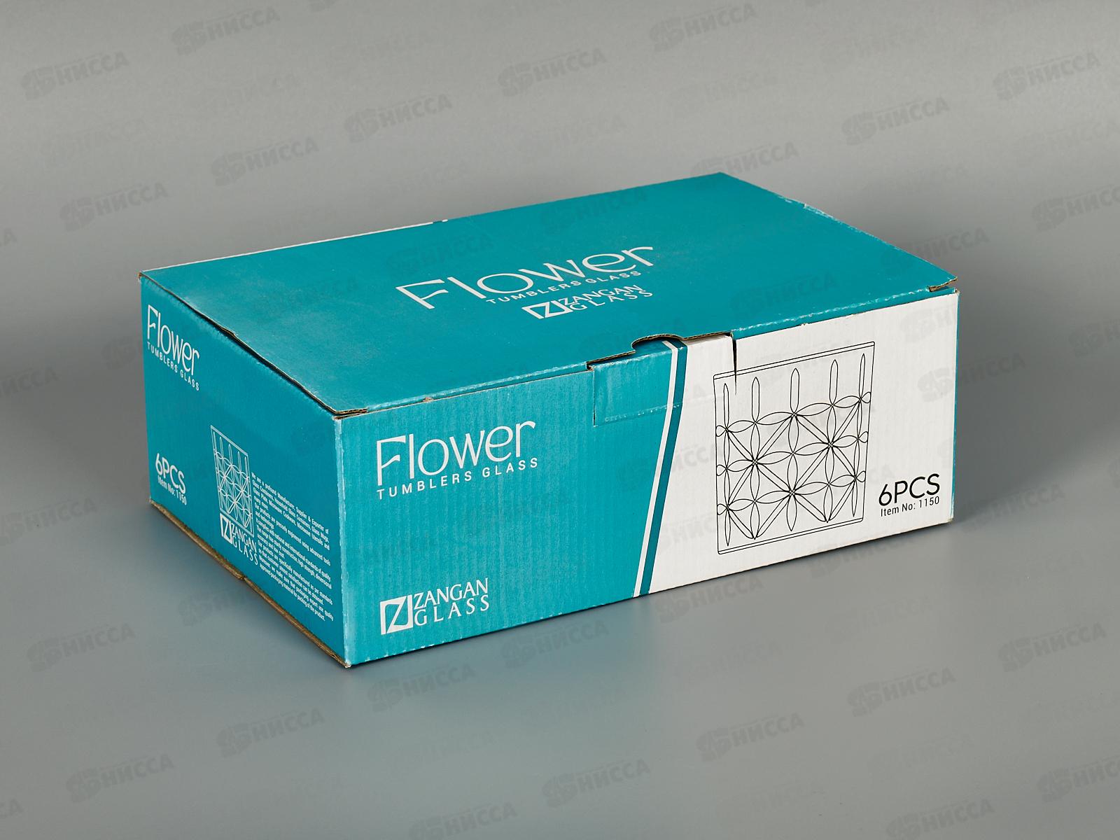 Набор стаканов 6шт FLOWER, емк. 265мл, 1150  *6