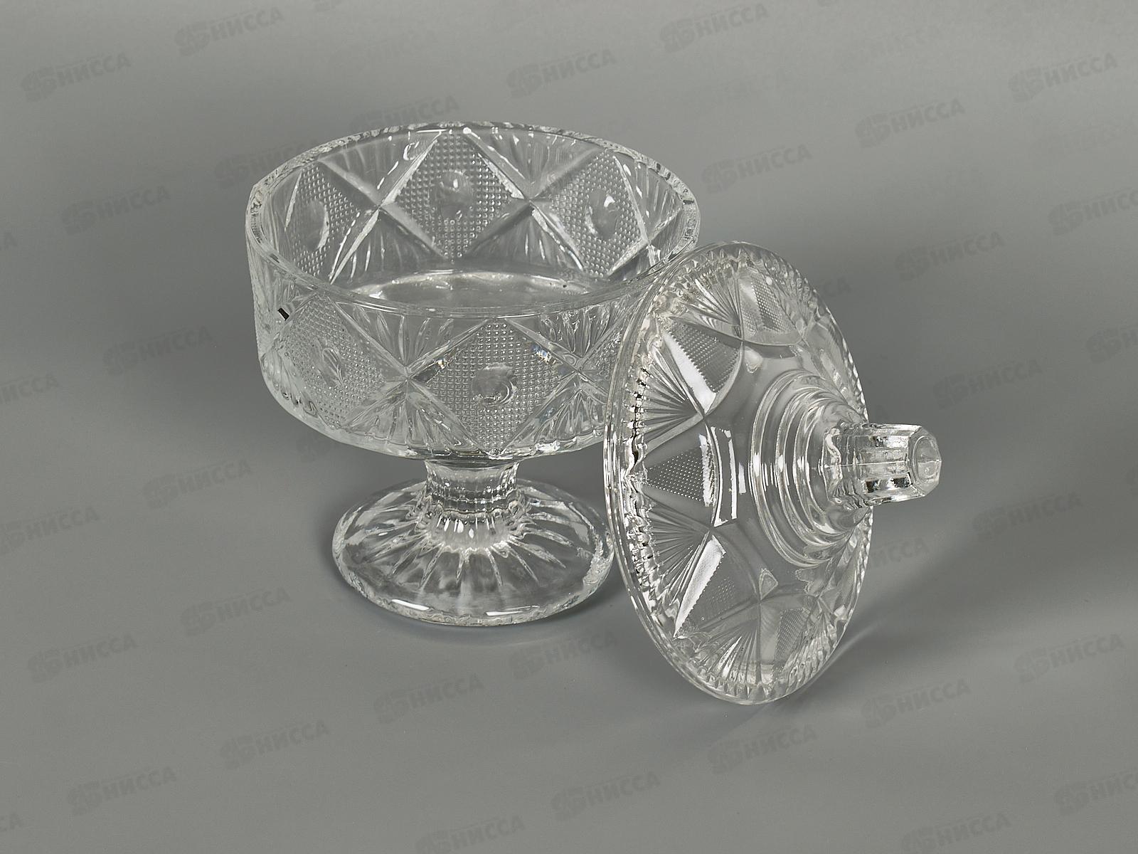 Ваза для конфет с крышкой BEST GOLD, диам. 12,5см, 450мл, 404/30270404