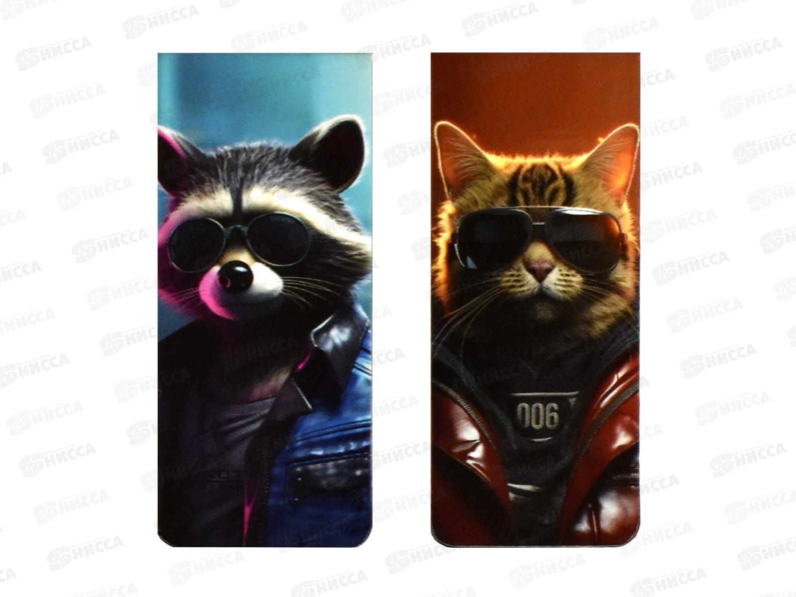 Закладки магн. ФЕН Городские животные(4шт.) 67749