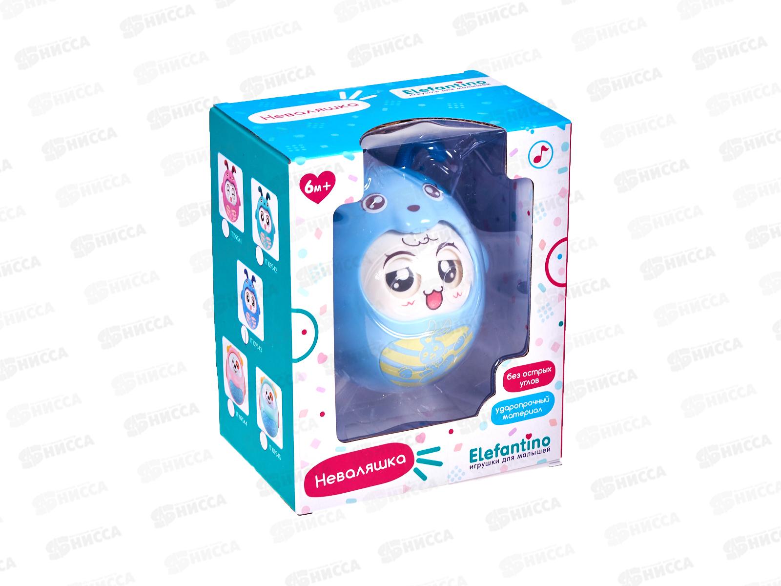 Неваляшка &quotElefantino&quot IT109543 подвижные детали, звук колокольчика, в коробке