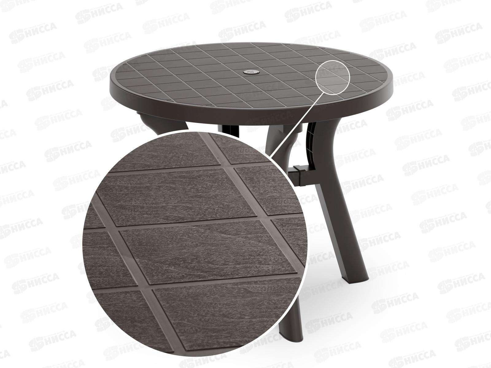 Стол &quotАтлант&quot круглый 90см мокко М8942 *1