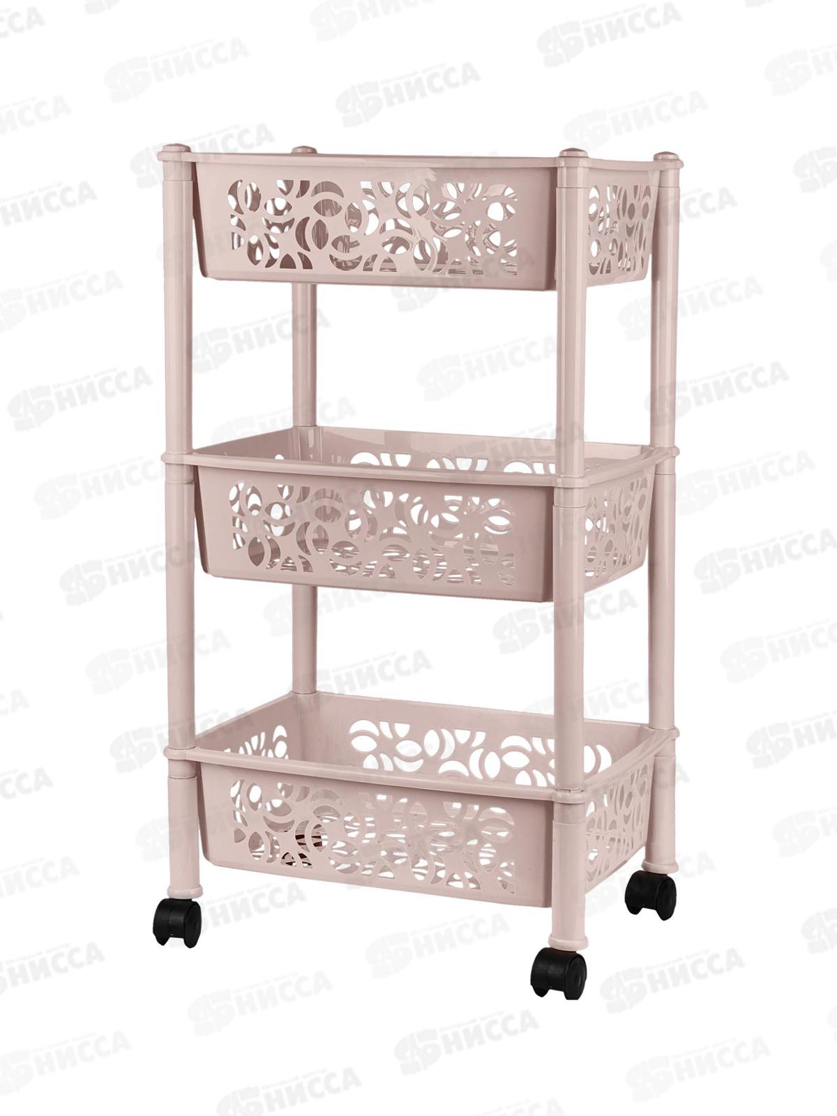 Этажерка  3-х секц. Keeplex на колесиках KL282812026