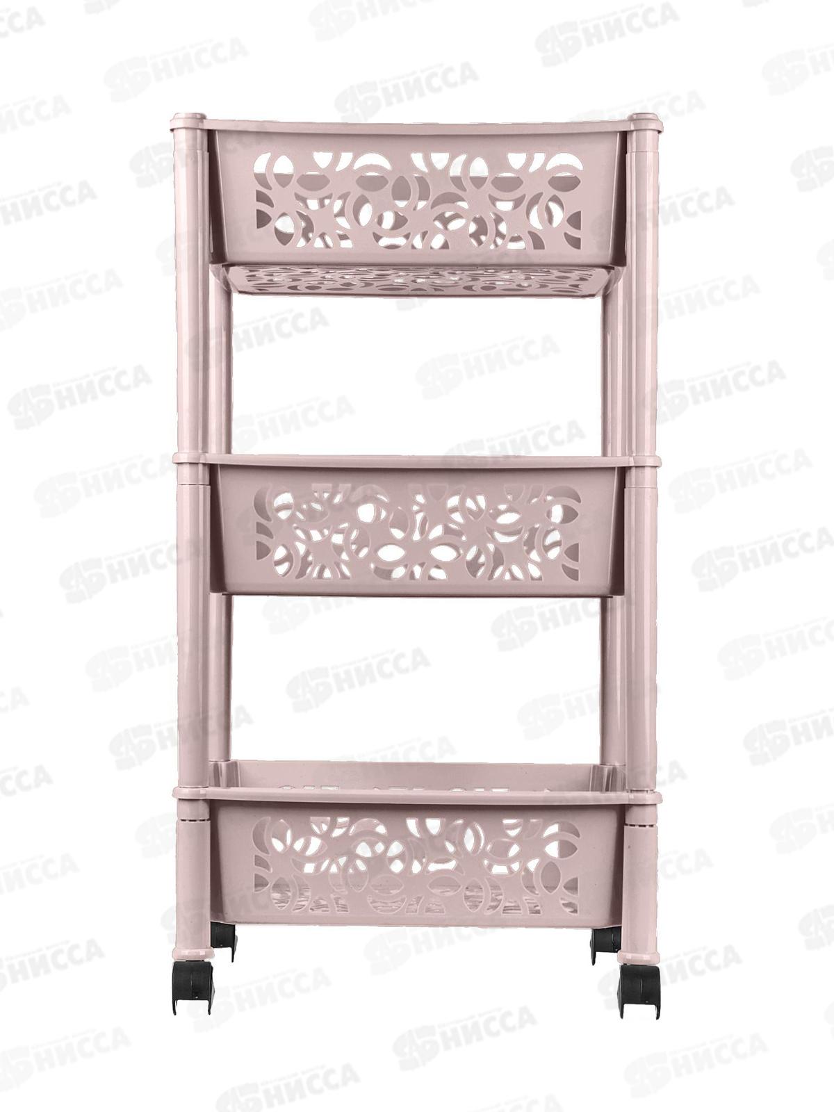 Этажерка  3-х секц. Keeplex на колесиках KL282812026