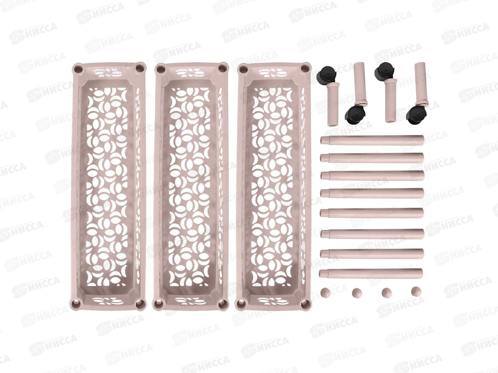 Этажерка  3-х секц. Keeplex на колесиках KL283012026