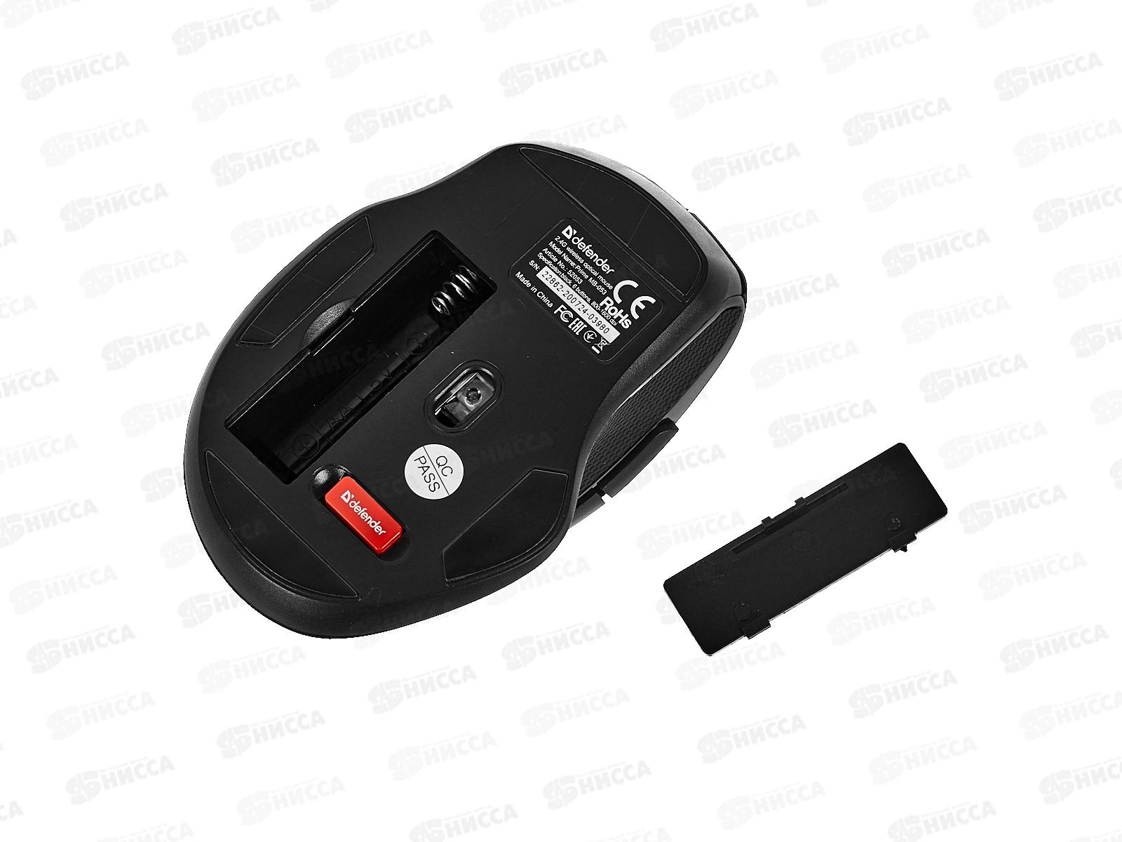 Мышь Defender беспр.лазер Prime MB 053 черный
