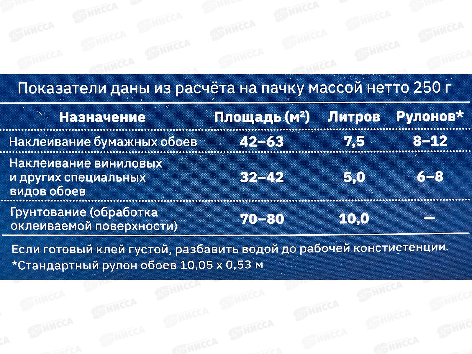 Клей ECOLUX универсал  250г обойн. *20
