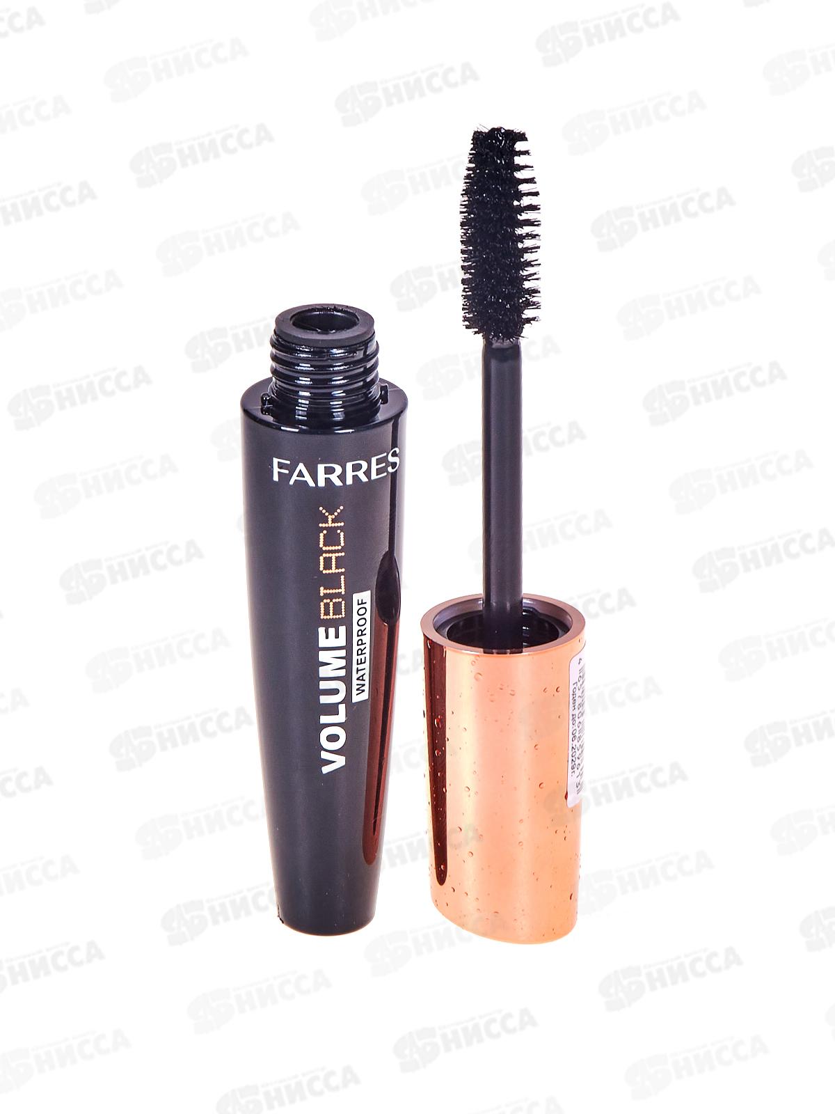 Farres тушь для ресниц 6050-1 Водостойкая объемная черная *12