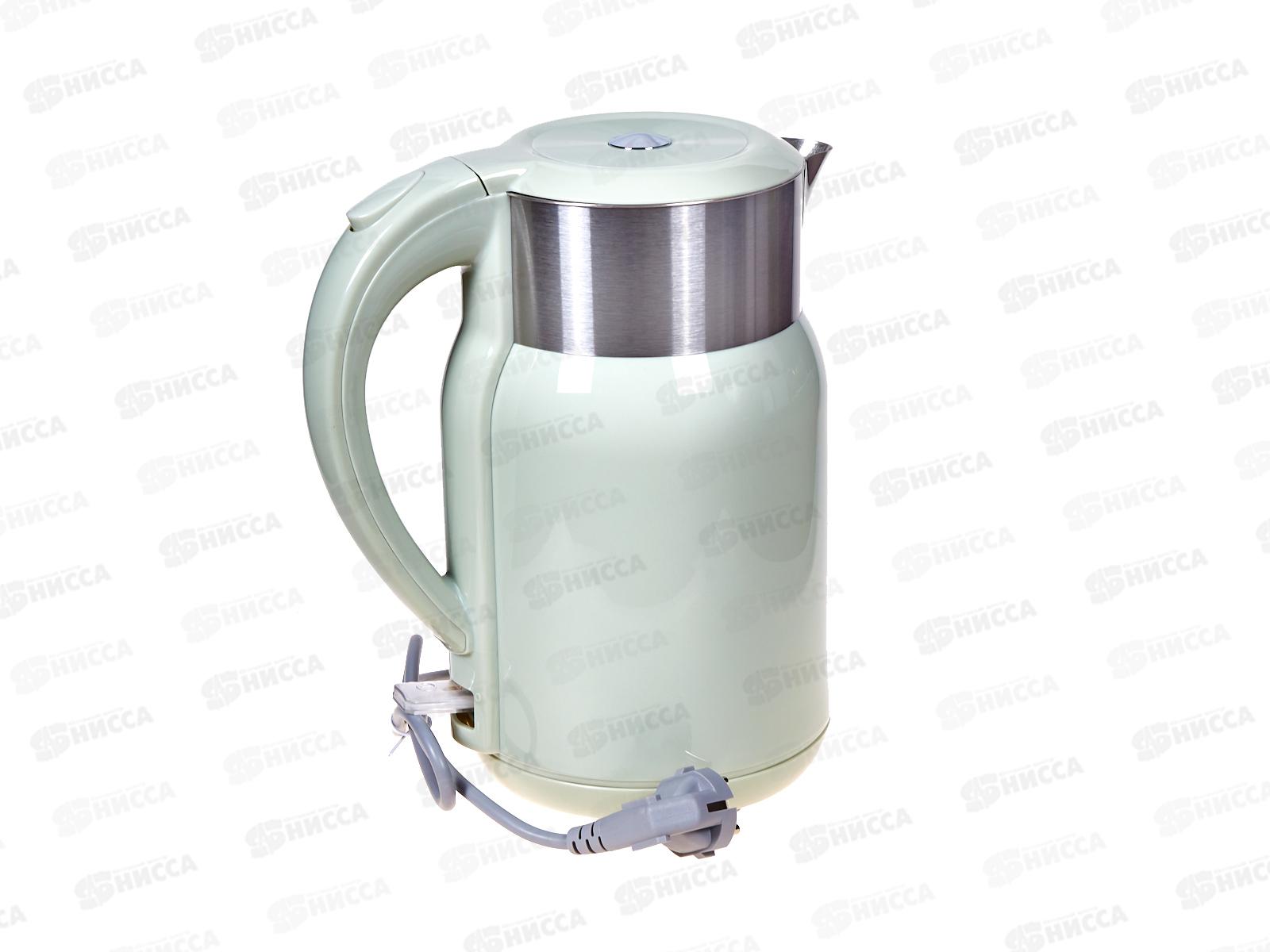 Чайник электрический SA-2182GR 1,8л Светло-зеленый диск