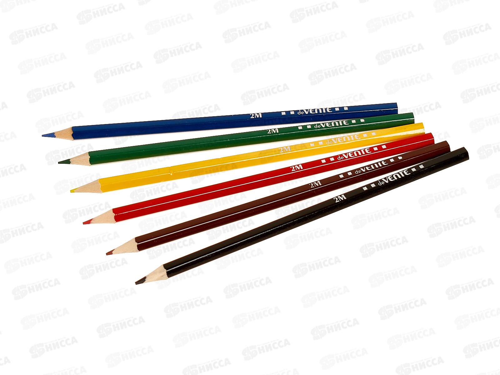 Карандаши 6 цветов deVente Cosmic шестигранные картонная упаковка  5021420 *24/240