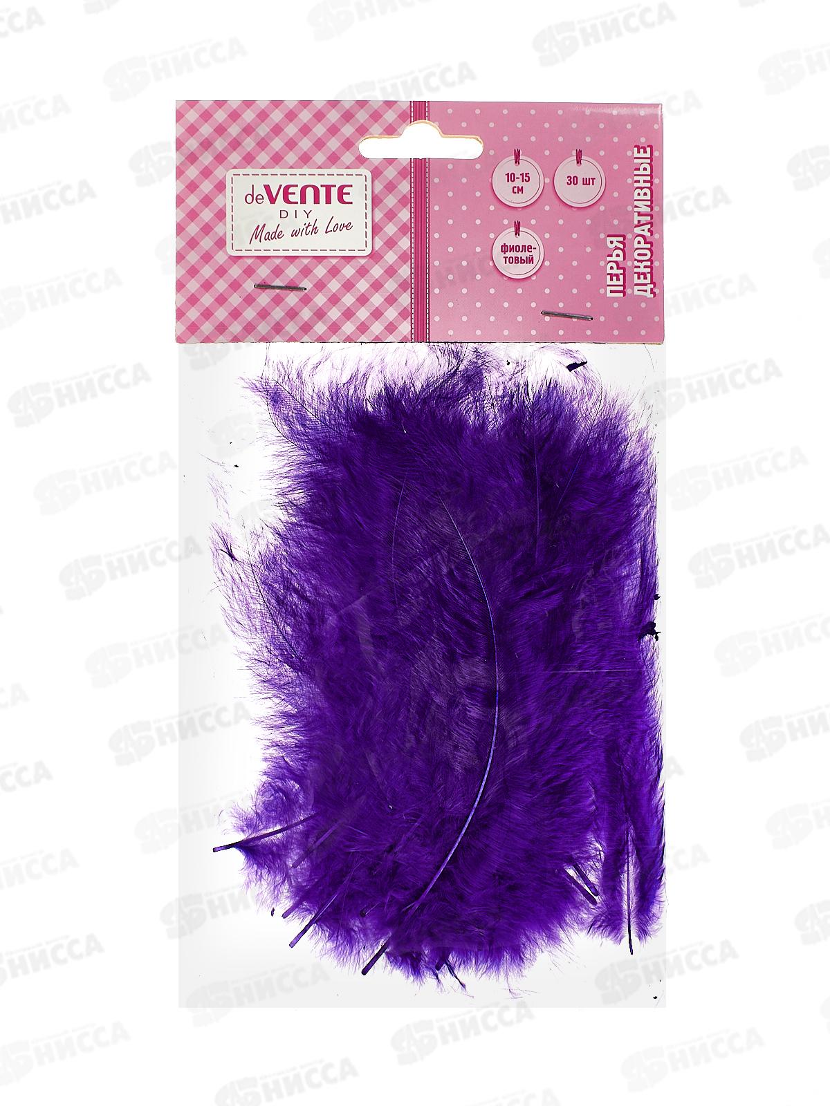 Декор элементы deVENTE ПЕРЬЯ индюшиные натур, 30шт 10-15см 8130105 *12