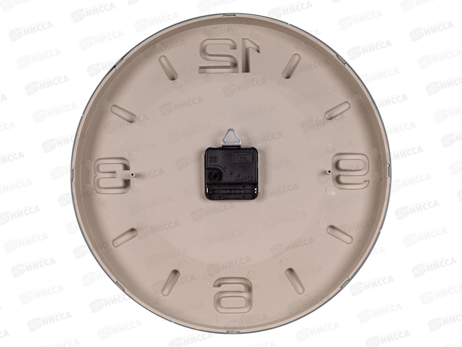 Часы настенные &quot21 Век&quot 3303-001(10)  d=33,5 см, &quotКлассика&quotсин+бел, Рубин