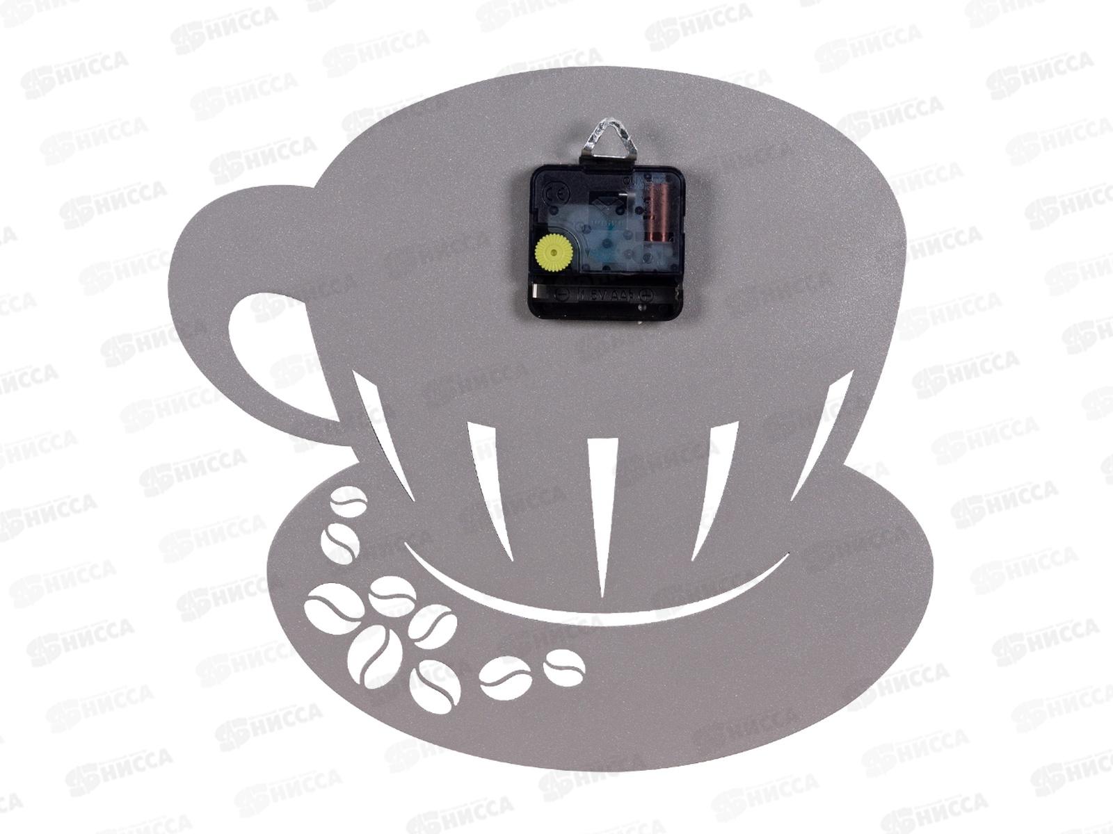 Часы настенные &quot21 Век&quot 2628-002 (10) из металл, сер+бел Капучино Рубин