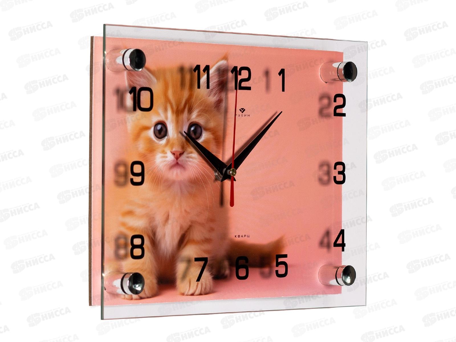 Часы настенные &quot21 Век&quot 2026-046 Рыжий котенок Рубин