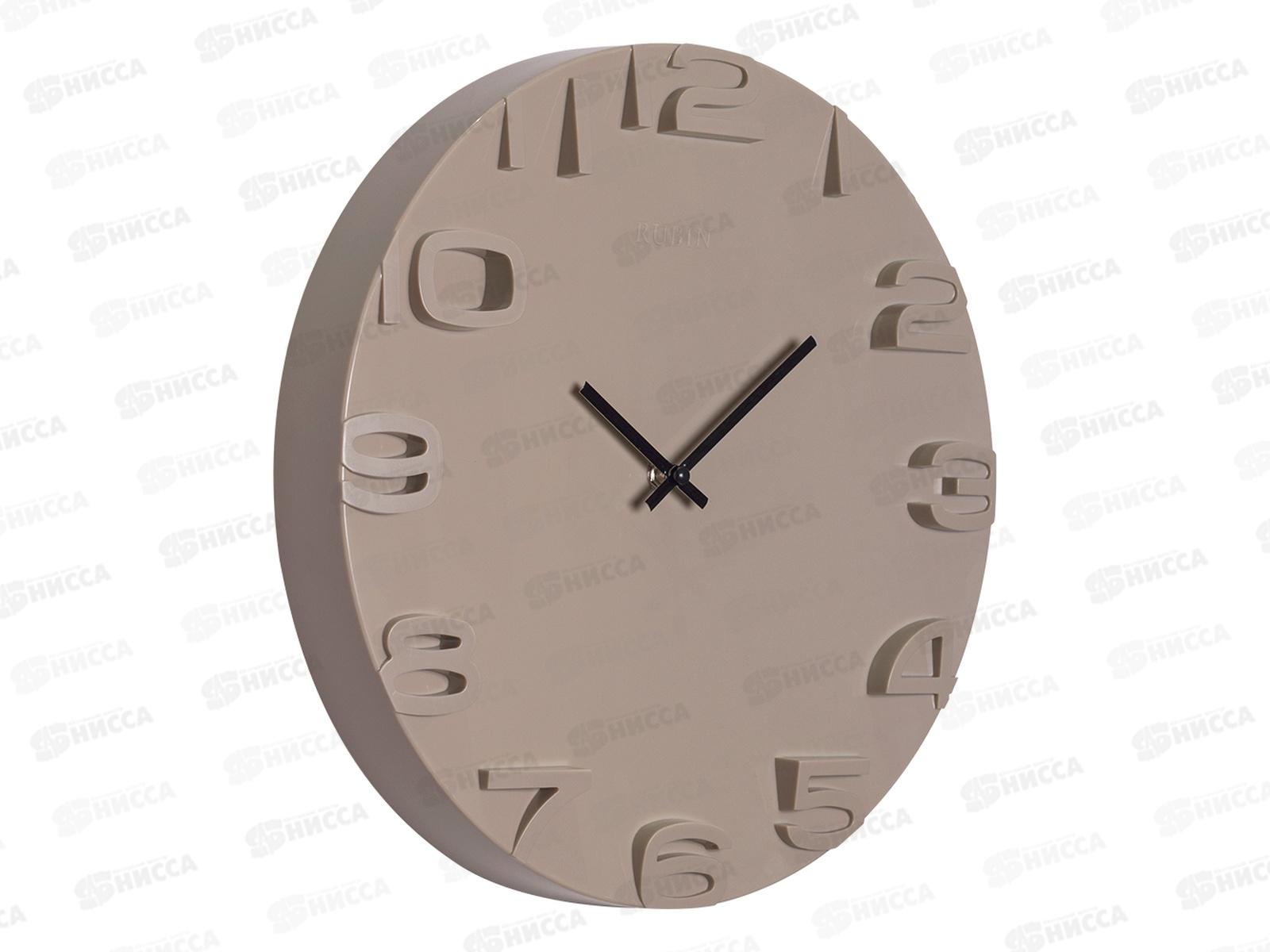 Часы настенные &quot21 Век&quot 3431-001 (10) 34,5см Классика  хаки Рубин