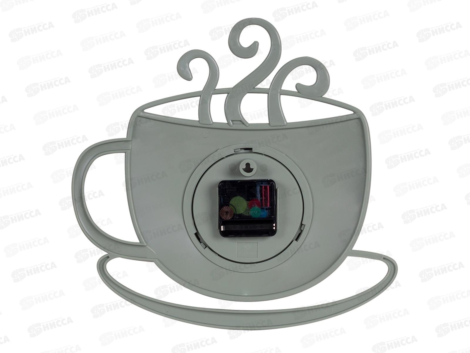 Часы настенные &quot21 Век&quot 3432-006 чашка с дымком Классика оливковый Рубин