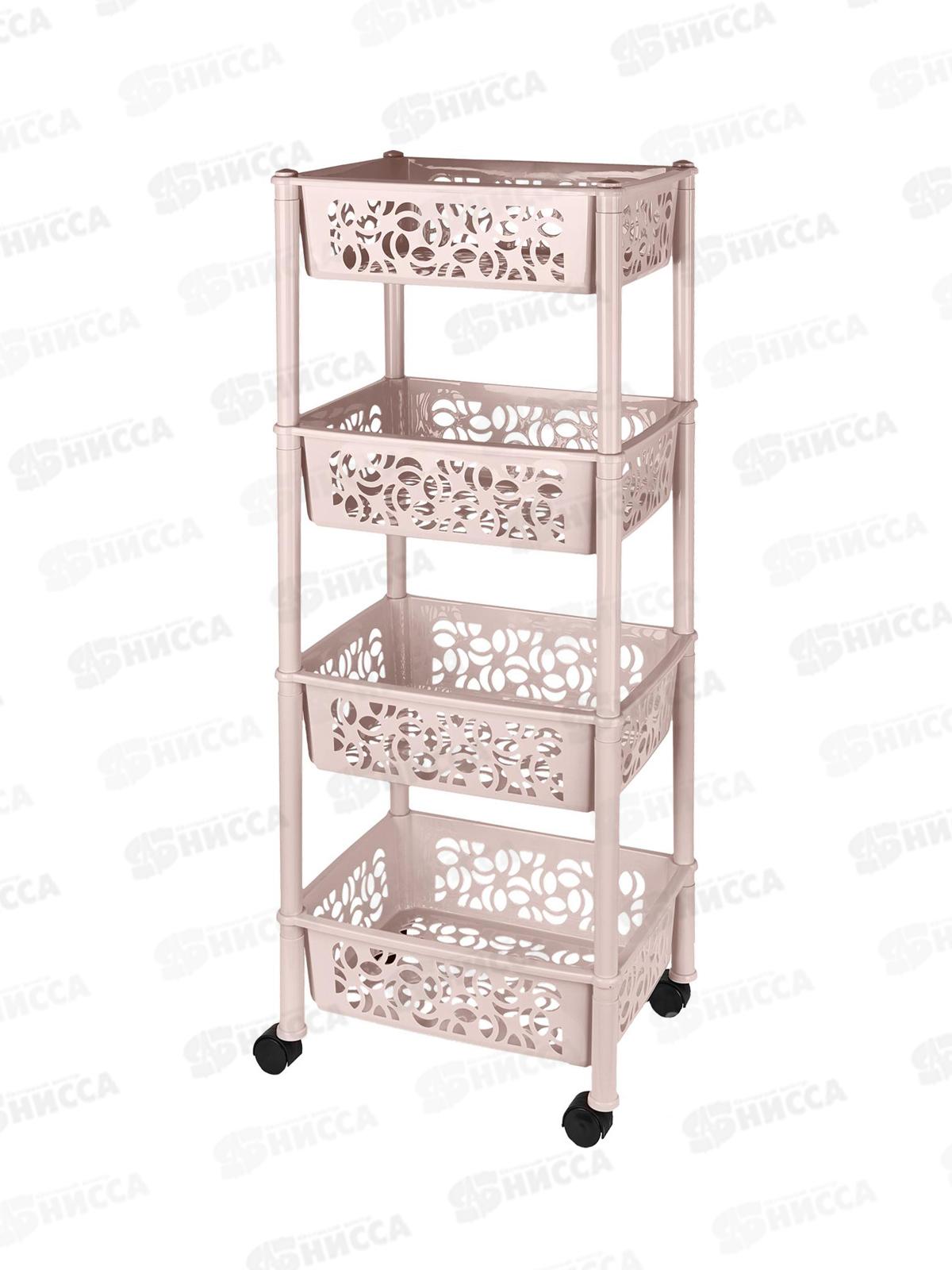 Этажерка  4-х секц. Keeplex на колесиках KL282912026