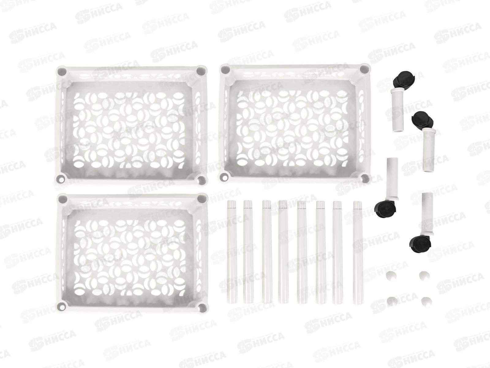 Этажерка  3-х секц. Keeplex на колесиках KL282612026