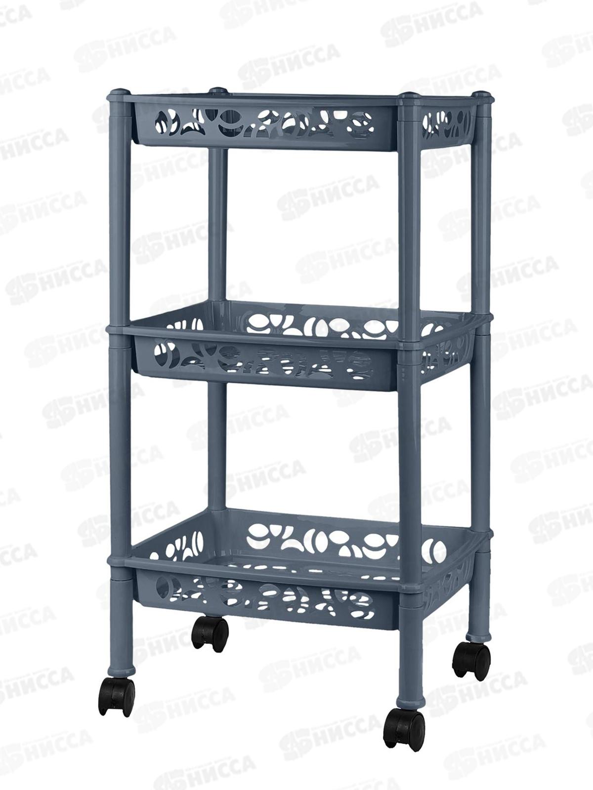 Этажерка  3-х секц. Keeplex на колесиках KL282612026